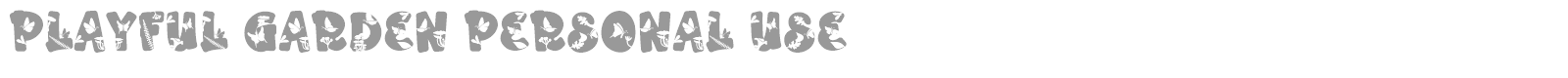 Playful Garden font preview
